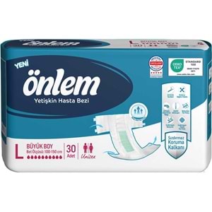 Önlem Yetişkin Bezi Bel Bantlı Tekstil Yüzey L - Large - Büyük 90 Adet (3PK*30)