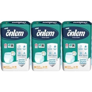 Önlem Emici Külot Yetişkin Bezi M - Medium - Orta 90 Adet (3PK*30)