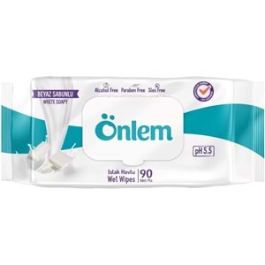 Önlem Islak Havlu Mendil 90 Yaprak Karma Botanika Özlü/Beyaz Sabunlu (24 Lü Set) Pls Kapak 2160 Yprk