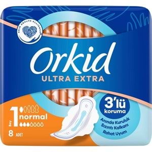 Orkid Hijyenik Ped Ultra Extra Normal 48 Adet Standart Pk (6PK*8)