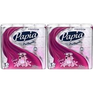 Papia Tuvalet Kağıdı (3 Katlı) 64 Lü Pk (2PK*32) Egzotik Parfümlü