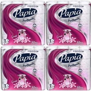 Papia Tuvalet Kağıdı (3 Katlı) 128 Li Pk (4PK*32) Egzotik Parfümlü