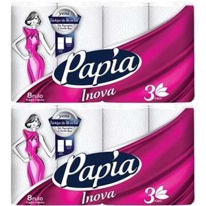Papia kağıt Havlu (3 Katlı) 16 Lı Set Inova (2PK*8)