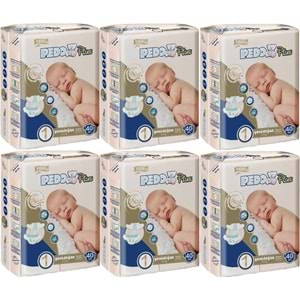 Pedo Plus Bebek Bezi Beden:1 (2-5KG) Yeni Doğan 240 Adet Jumbo Avantaj Pk