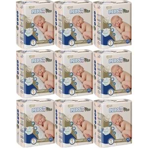 Pedo Plus Bebek Bezi 1 Beden 2-5 KG Yeni Doğan 360 Adet Jumbo Ekstra Pk