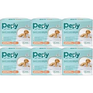 Pepy Evcil Hayvan Tuvalet Eğitim Pedi 60*90CM 180 Adet (6PK*30)