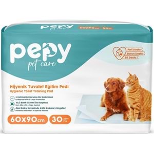 Pepy Evcil Hayvan Tuvalet Eğitim Pedi 60*90CM 180 Adet (6PK*30)