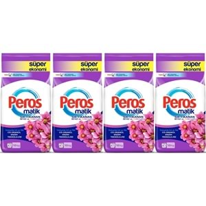 Peros Matik Toz Çamaşır Deterjanı 40KG Yıldız Çiçeği (Beyaz ve Renkliler) (268 Yıkama) (4PK*10KG)