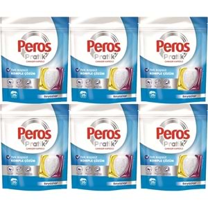 Peros Pratik Matik Çamaşır Deterjanı Kapsülü - Tableti 156 Adet Beyazlar (6PK*26)