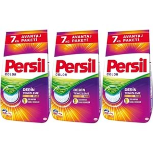 Persil Matik Toz Çamaşır Deterjanı 21 KG Color/Renkli (138 Yıkama) (3PK*7KG)