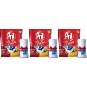 Pril Bulaşık Makinesi Deterjanı Kapsül Tablet Excellence Premium 5 i 1 Arada 180 Adet (3PK*60)