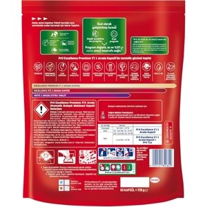 Pril Bulaşık Makinesi Deterjanı Kapsül Tablet Excellence Premium 5 i 1 Arada 360 Adet (6PK*60)