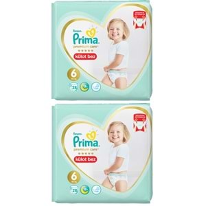 Prima Premium Care Külot Bebek Bezi 6 Beden 15+ 56 Adet Süper Ekonomik Pk