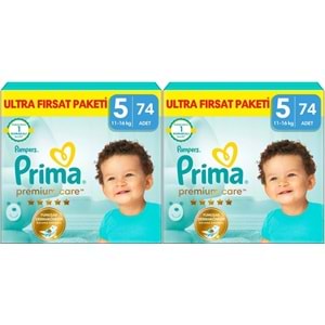 Prima Premium Care Bebek Bezi 5 Beden 11-16 Junior 148 Adet MeGa Fırsat Pk