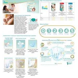 Prima Premium Care Bebek Bezi 0 Beden 1.5-2.5 KG Prematüre 150 Adet MeGa Ekonomik Pk