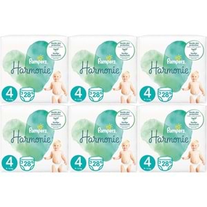 Prima Pampers Harmonie Bebek Bezi 4 Beden 9-14 KG Maxi 168 Adet Ekstra Ultra Fırsat Pk
