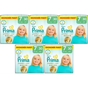 Prima Premium Care Bebek Bezi 7 Beden 15+ KG XXXLarge 150 Adet MeGa Ekonomik Pk
