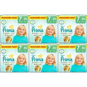 Prima Premium Care Bebek Bezi 7 Beden 15+ KG XXXLarge 180 Adet Süper Ekonomik MeGa Pk