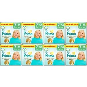 Prima Premium Care Bebek Bezi 7 Beden 15+ KG XXXLarge 240 Adet Ultra Ekonomik Fırsat Pk