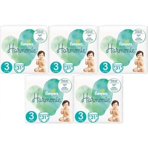Prima Pampers Harmonie Bebek Bezi 3 Beden 6-10 KG Midi 155 Adet MeGa Ultra Fırsat Pk