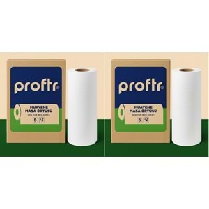 Proftr Muayene Sedye Masa Örtüsü Çift Katlı 50*25CM 50 Metre 12 Li Set (2KL*6)