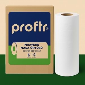 Proftr Muayene Sedye Masa Örtüsü Çift Katlı 50*25CM 50 Metre 18 Li Set (3KL*6)
