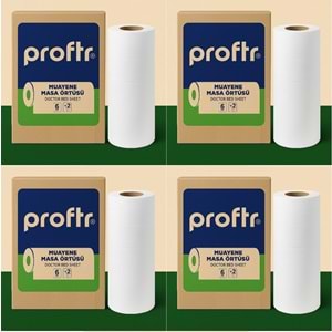 Proftr Muayene Sedye Masa Örtüsü Çift Katlı 50*25CM 50 Metre 24 Lü Set (4KL*6)