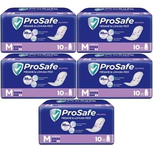 Prosafe Mesane & Lohusa Pedi M - Medium - Orta Boy Normal 50 Adet (5PK*10)