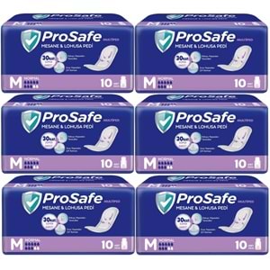 Prosafe Mesane & Lohusa Pedi M - Medium - Orta Boy Normal 60 Adet (6PK*10)