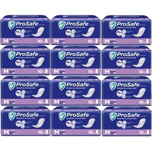 Prosafe Mesane & Lohusa Pedi M - Medium - Orta Boy Normal 120 Adet (12PK*10)