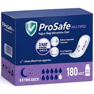 Prosafe Multiped Regl - Mesane - Lohusa Pedi L - Büyük - Large Extra/Gece 180 Adet