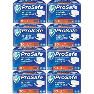 Prosafe Yetişkin Bezi Bel Bantlı Tekstil Yüzey L - Large - Büyük Boy 240 Adet