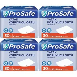 Prosafe Yetişkin Alt Açma Yatak Koruyucu Örtü 60*90CM 120 Adet (4PK*30)