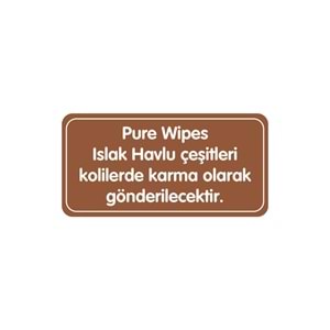 Pure Baby Wipes Islak Havlu Mendil 50 Yaprak 8 Li Set (400 Yaprak) (Meyveli)