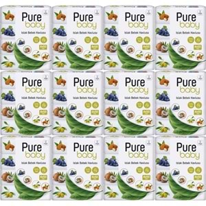 Pure Baby Wipes Islak Havlu Mendil 50 Yaprak 48 Li Set (2400 Yaprak) (Meyveli)