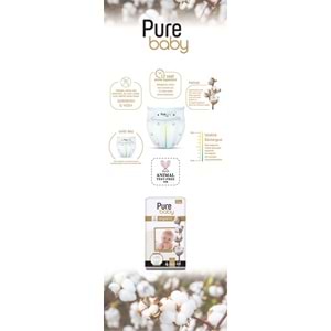 Pure Baby Organik Bebek Bezi 6 Beden 15-27 KG Extra Large 32 Adet Ekonomik Fırsat Pk