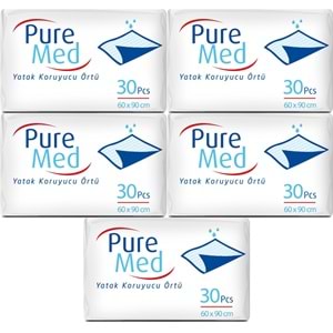Puremed Yetişkin Yatak Koruyucu 60*90CM 150 Adet (5PK*30)