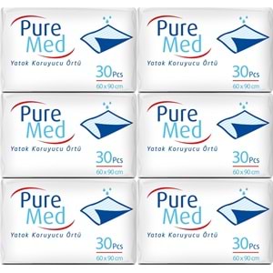 Puremed Yetişkin Yatak Koruyucu 60*90CM 180 Adet (6PK*30)