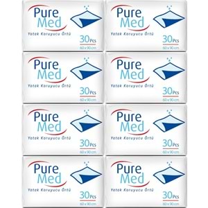 Puremed Yetişkin Yatak Koruyucu 60*90CM 240 Adet (8PK*30)
