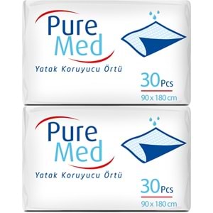 Puremed Yetişkin Yatak Koruyucu 90*180CM 60 Adet (2PK*30)