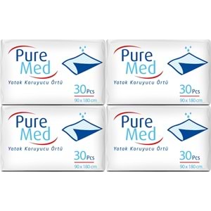 Puremed Yetişkin Yatak Koruyucu 90*180CM 120 Adet (4PK*30)