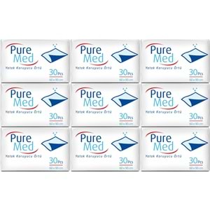 Puremed Yetişkin Yatak Koruyucu 60*90CM 270 Adet (9PK*30)