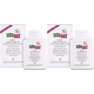 Sebamed Yüz ve Vücut Temizleyici Likit 200ML (2 Li Set)