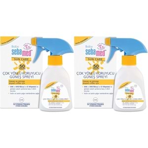 Sebamed Sun Care Bebek Güneş Losyonu Kremi Sprey 50+ Faktör 200ML (Hassas Ciltler İçin) (2 Li Set)