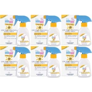 Sebamed Sun Care Bebek Güneş Losyonu Kremi Sprey 50+ Faktör 200ML (Hassas Ciltler İçin) (6 Lı Set)