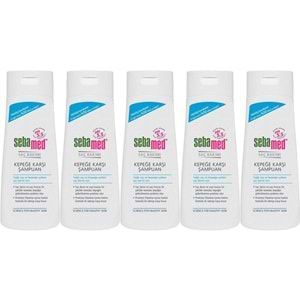 Sebamed Şampuan 400ML Kepeğe Karşı ve Yağlı Saç Tipleri için (5 Li Set)