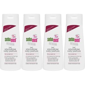 Sebamed Şampuan 200ML Saç Dökülmesine Karşı (Tüm Saç Tipleri için) (4 Lü Set)