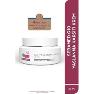 Sebamed Q10 Yaşlanma ve Kırışıklık Karşıtı Koruyucu Anti-Age Krem 50ML (3 Lü Set)
