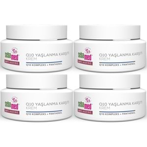 Sebamed Q10 Yaşlanma ve Kırışıklık Karşıtı Koruyucu Anti-Age Krem 50ML (4 Lü Set)