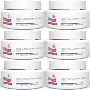 Sebamed Q10 Yaşlanma ve Kırışıklık Karşıtı Koruyucu Anti-Age Krem 50ML (6 Lı Set)